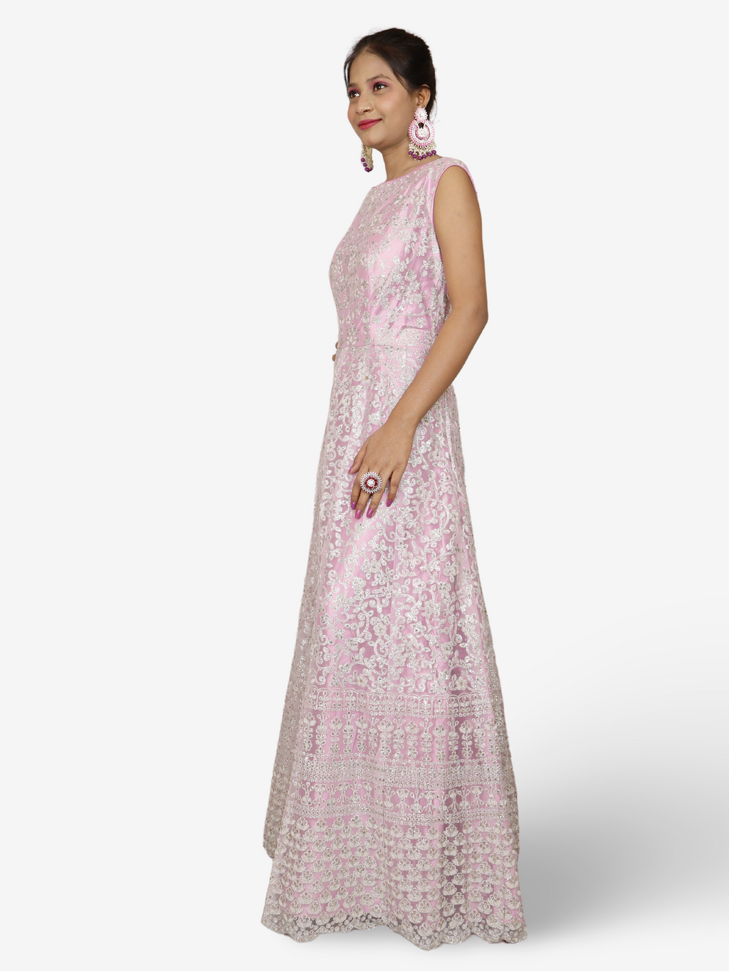Shimmery and Shiny Beautiful Gown by Shreekama