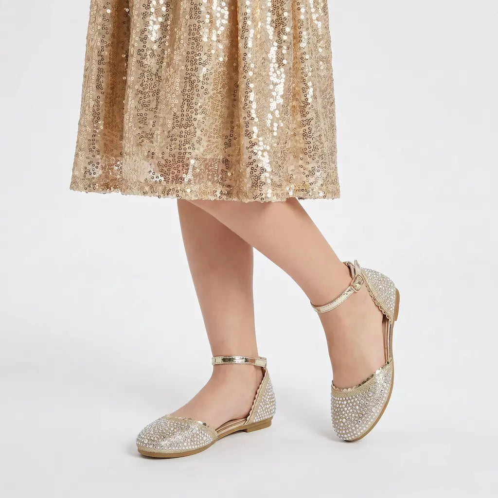 Golden Sab Ballerina Shoes