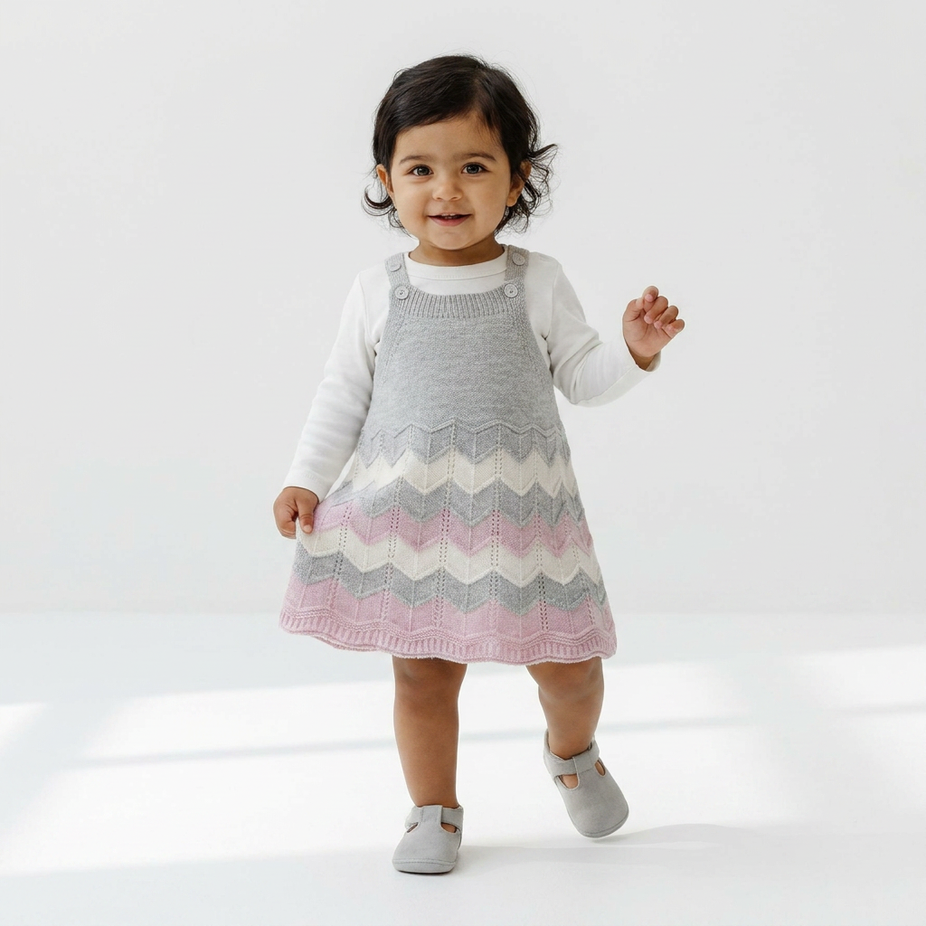 Knitted Princess Overall Set