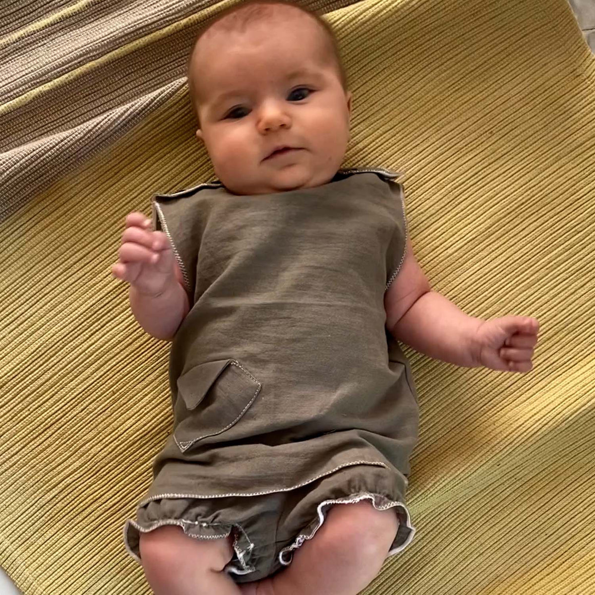 Khaki Vegan Cashmere Weganool Baby Tunic