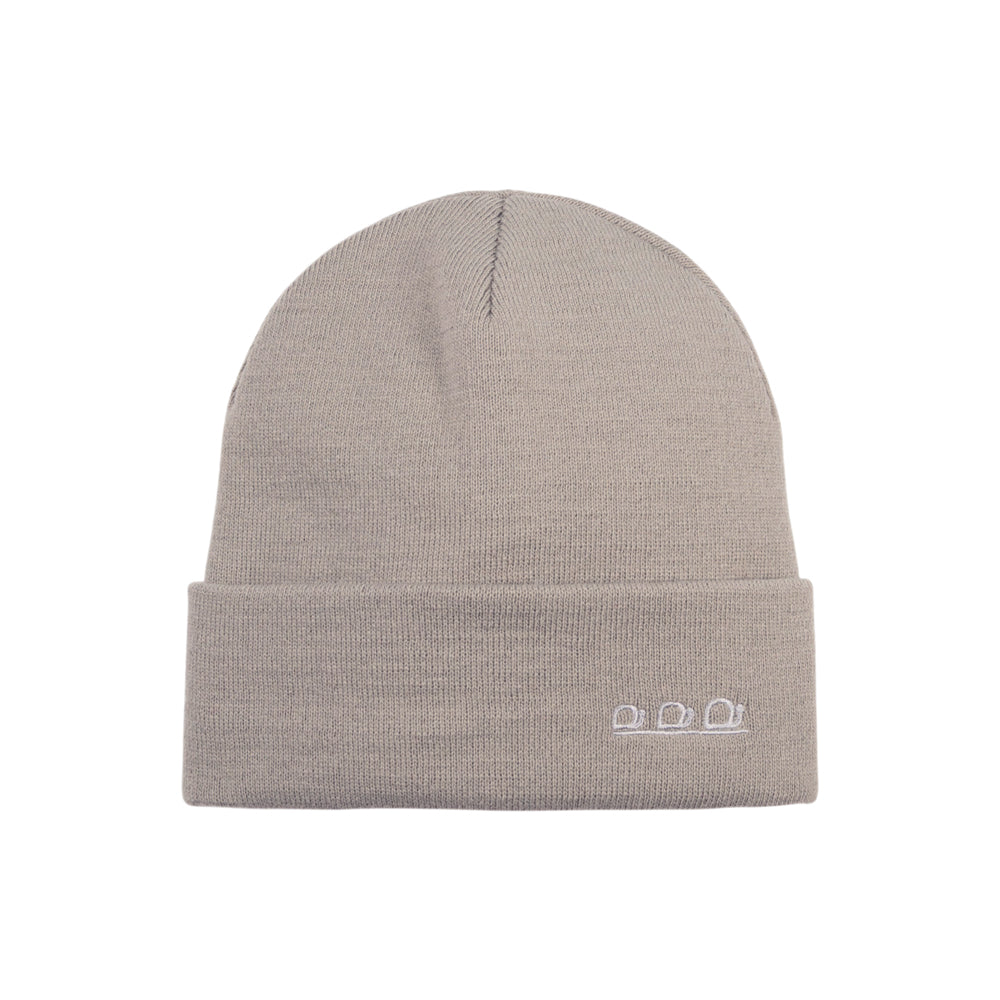 K5001AF | ORTLES - Unisex Knit Beanie Made in Italy. Medium Grey Color.