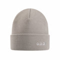 K5001AF | ORTLES - Unisex Knit Beanie Made in Italy. Medium Grey Color.