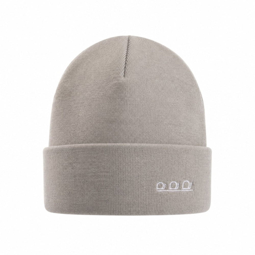 K5001AF | ORTLES - Unisex Knit Beanie Made in Italy. Medium Grey Color.