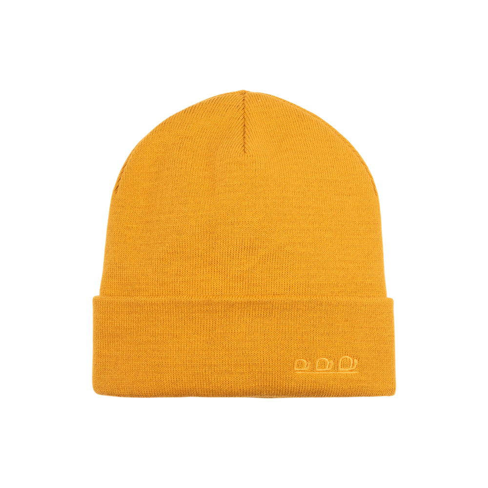 K5001R | ORTLES - Unisex Knit Beanie Made in Italy. Yellow