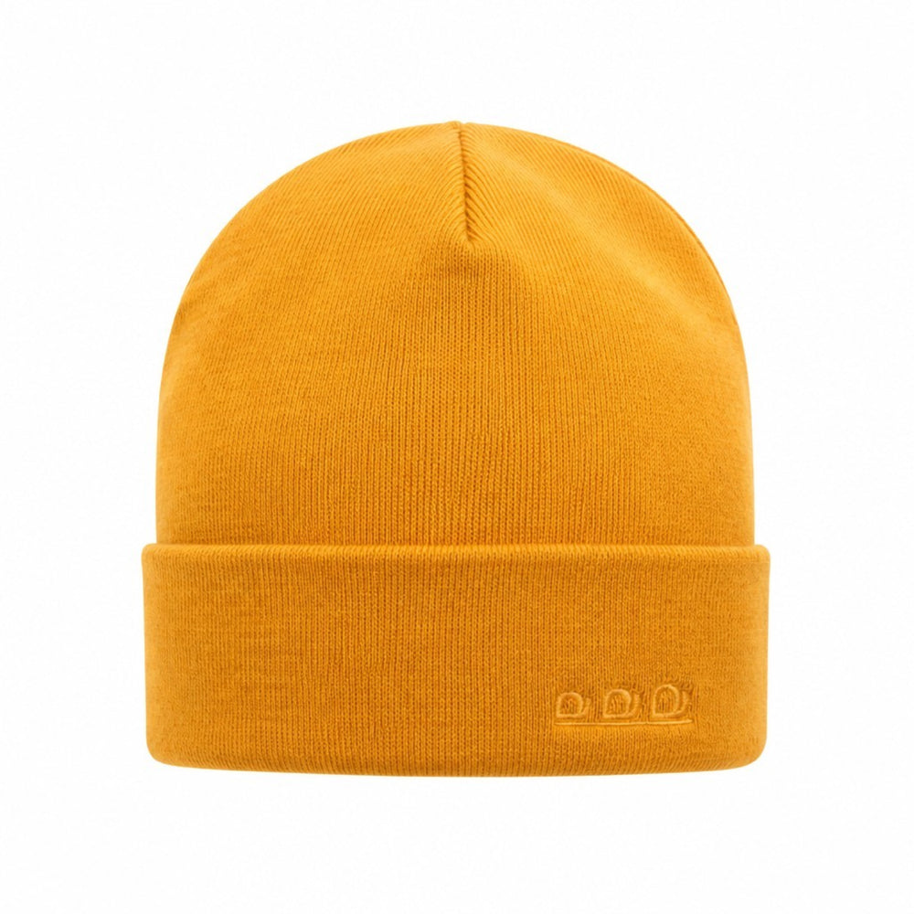 K5001R | ORTLES - Unisex Knit Beanie Made in Italy. Yellow