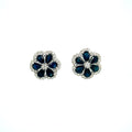 Sapphire and Diamond Earrings in 18K White Gold - KGT 33307