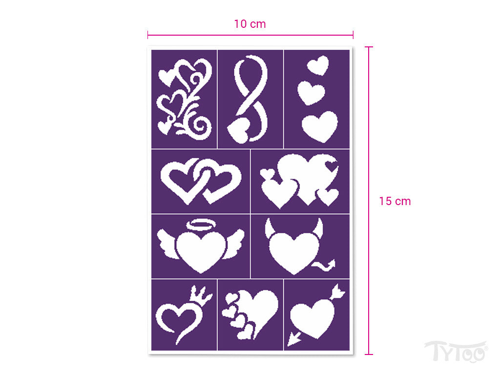 Hearts Sablon szett