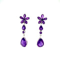 Amethyst Earring in .925 Sterling Silver - KST 51767