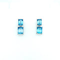 Blue Topaz Earring in .925 Sterling Silver - KST 50789