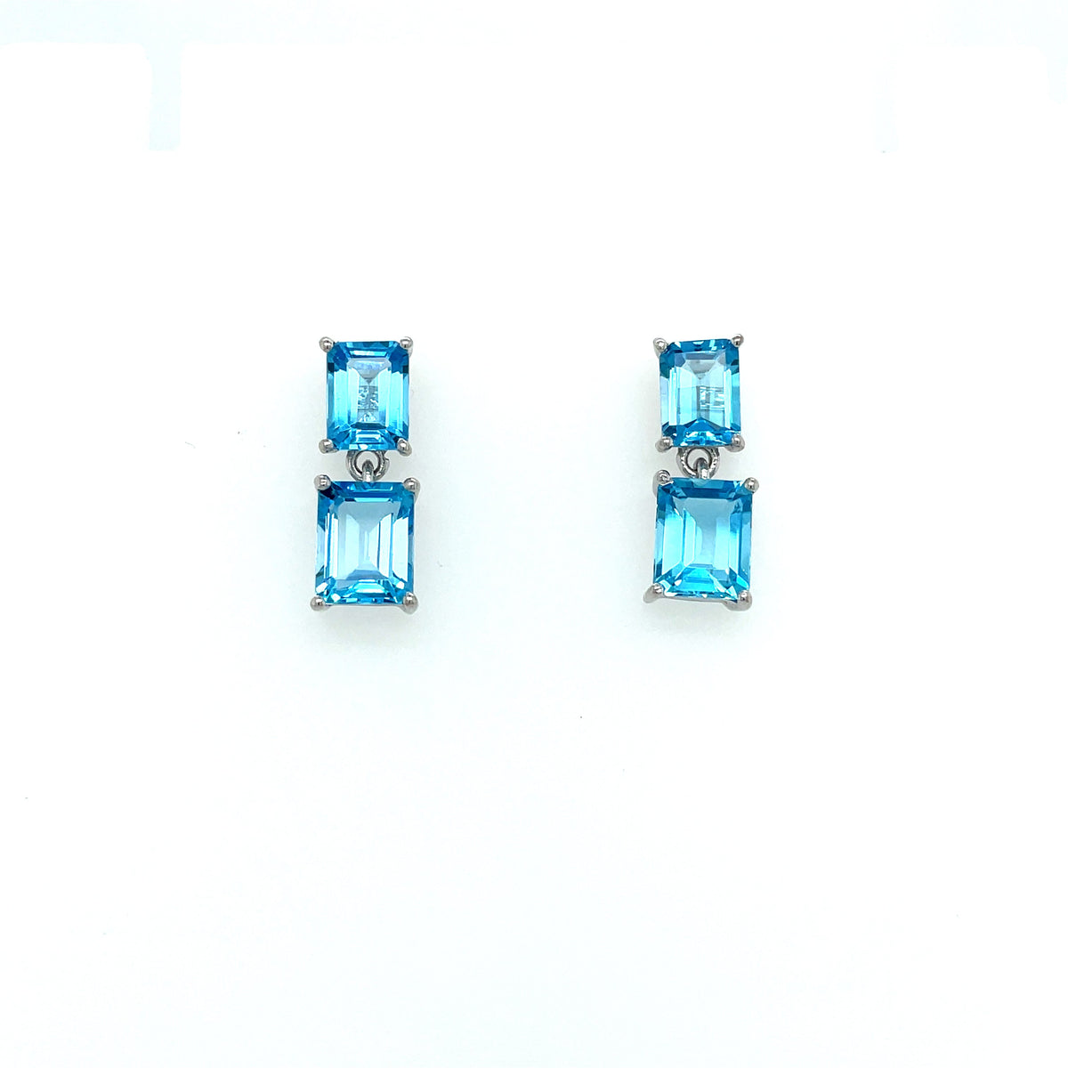 Blue Topaz Earring in .925 Sterling Silver - KST 50789