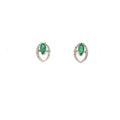 Emerald Earring in .925 Sterling Silver - KST 56867