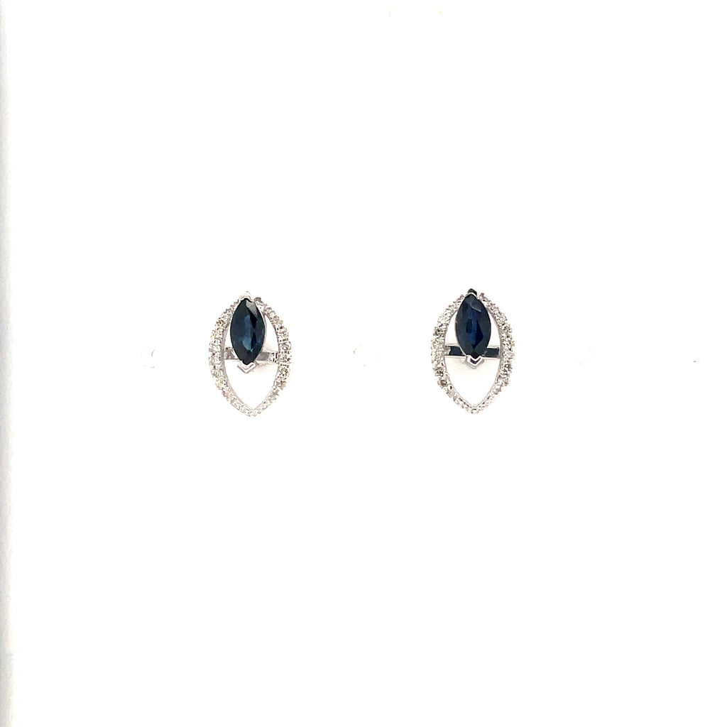 Emerald Earring in .925 Sterling Silver - KST 56867