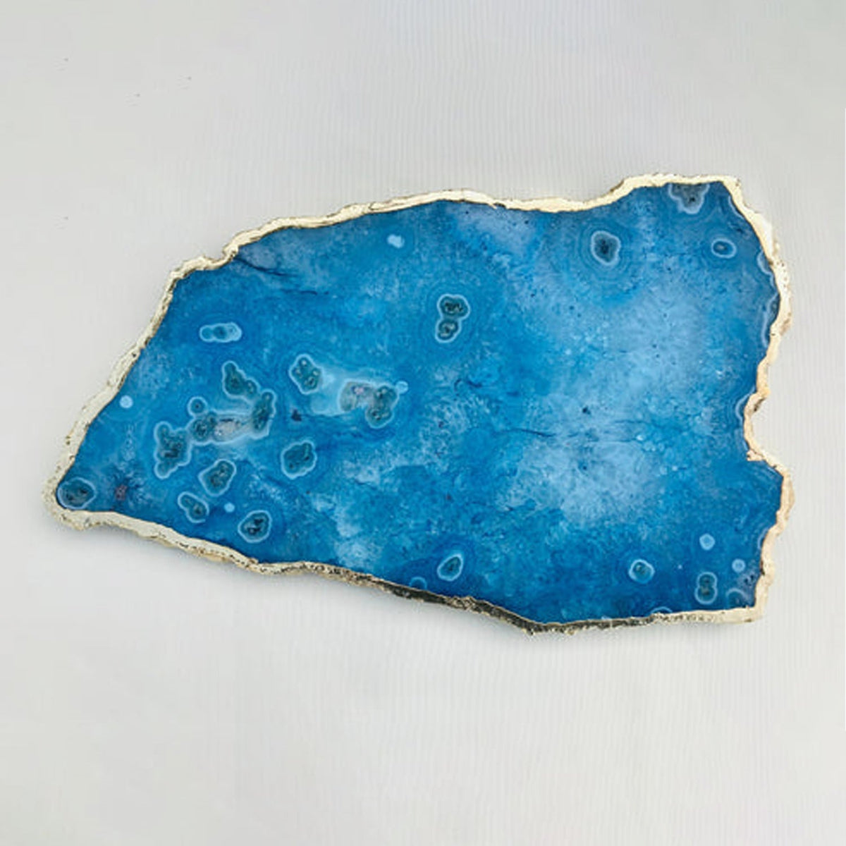 Large Blue Agate Cheese Platter/Tray