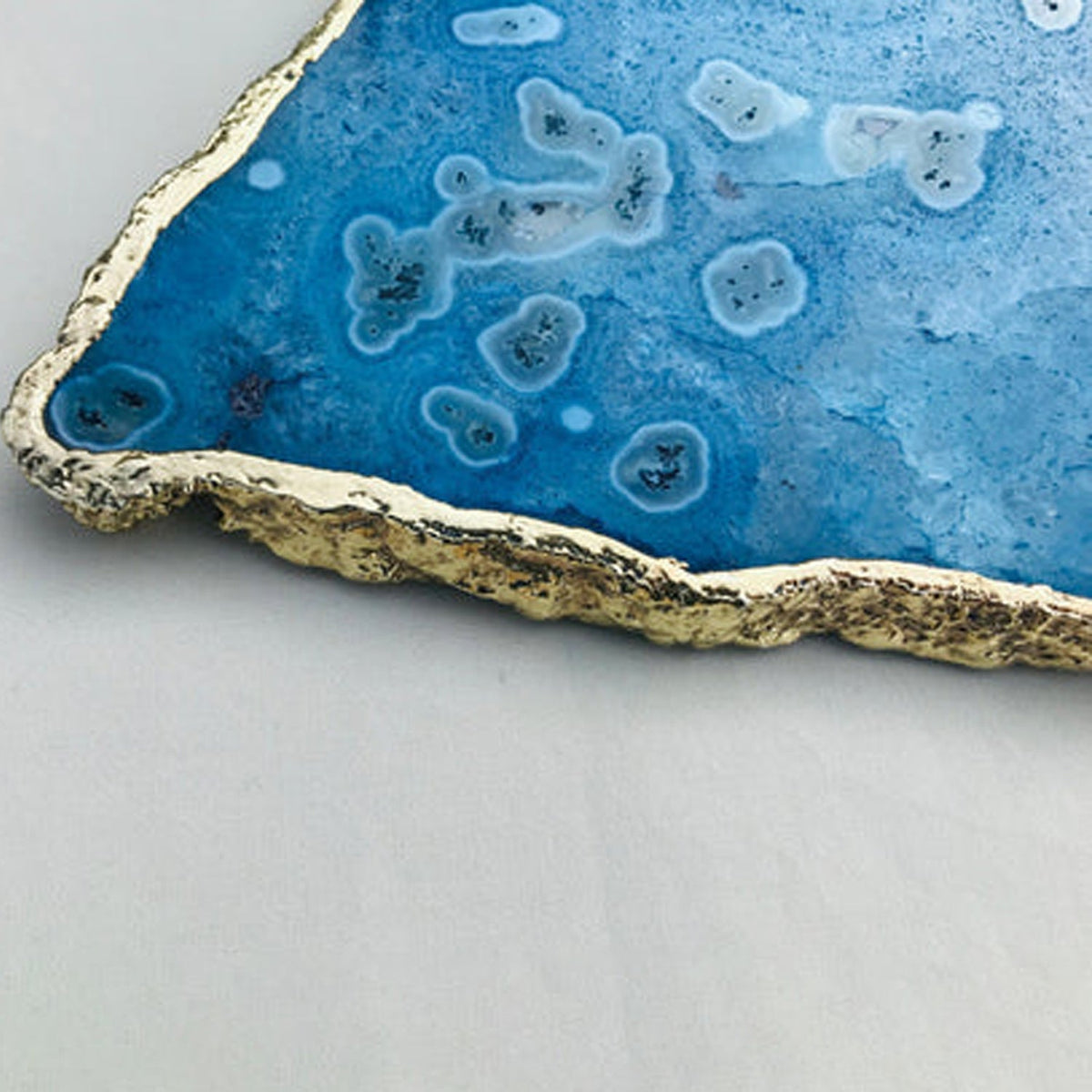 Large Blue Agate Cheese Platter/Tray