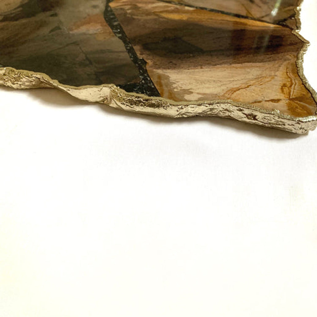 Large Brown Agate Cheese Platter/Tray 10"x15"