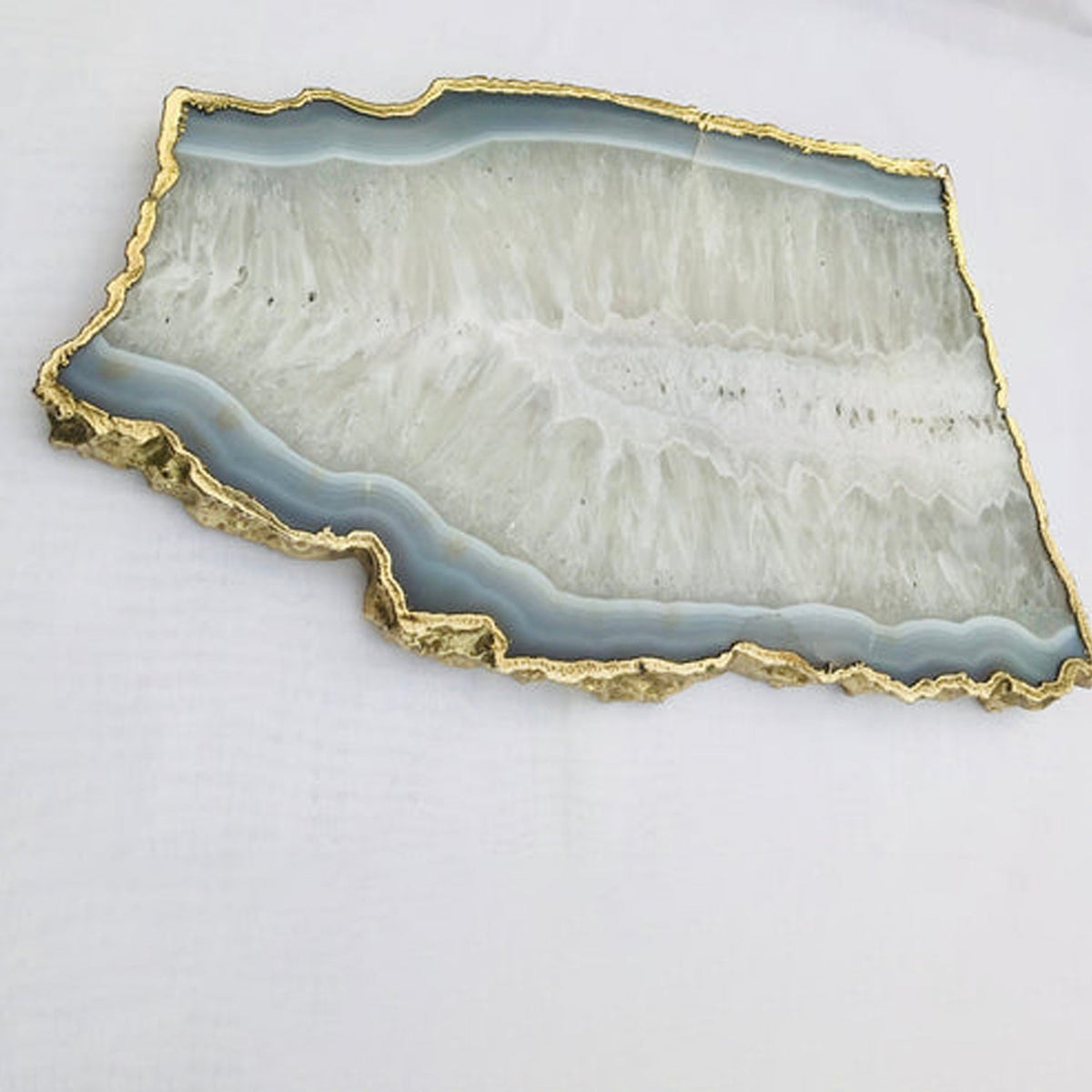 Large Gray Agate Cheese Platter/Tray