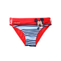 Baby bath bottom for boys - Mickey Mouse - striped - red - 80