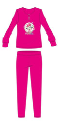 Disney Minnie Mouse winter cotton pajamas for kids - interlock pajamas - pink - 98