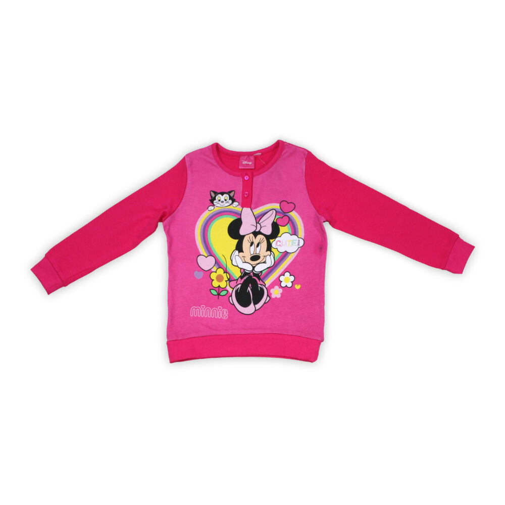 Winter cotton children's pajamas - Minnie Mouse - pink - 122