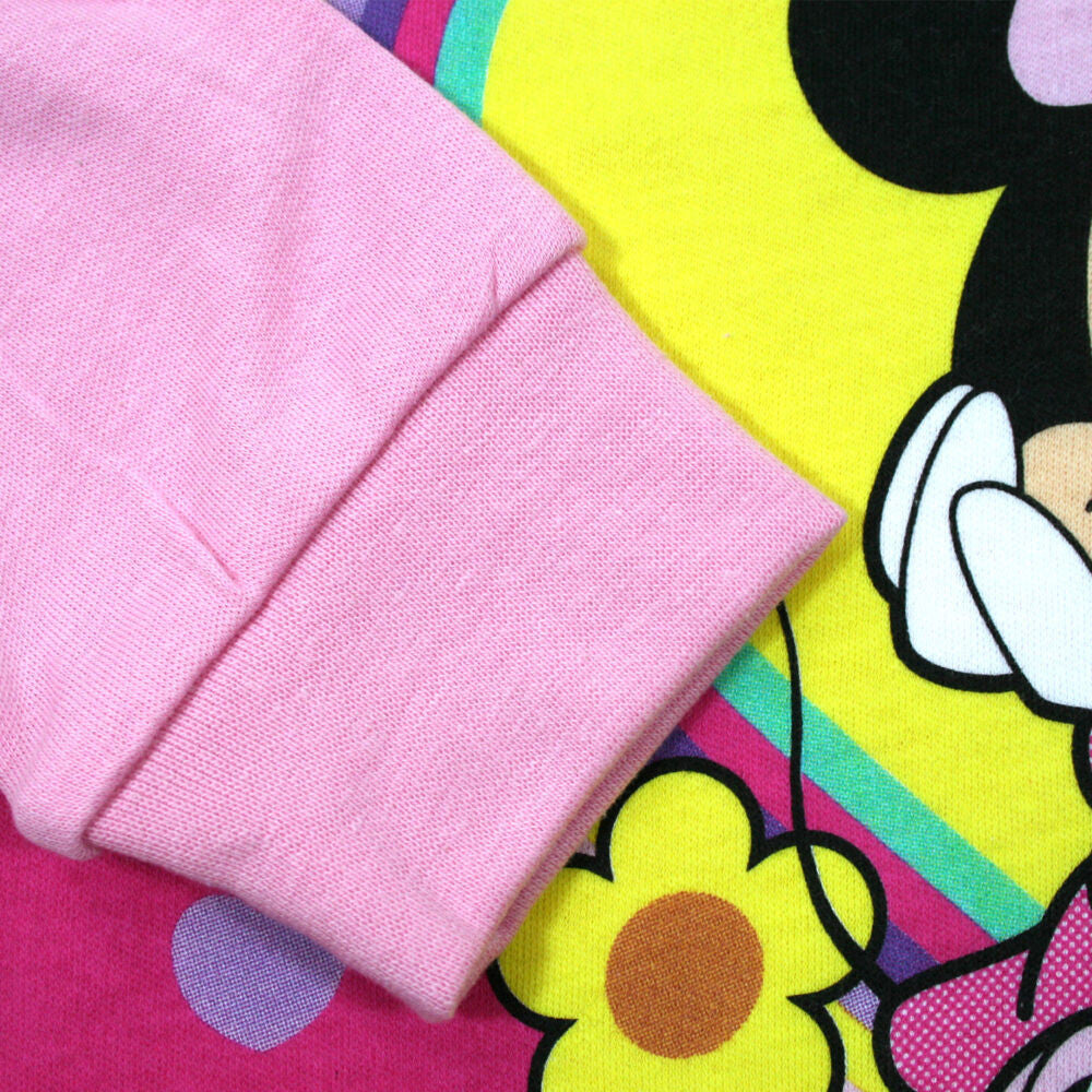 Winter cotton children's pajamas - Minnie Mouse - light pink - 140