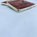 Mahogany Glass Natural Edge Coasters – Set of 4