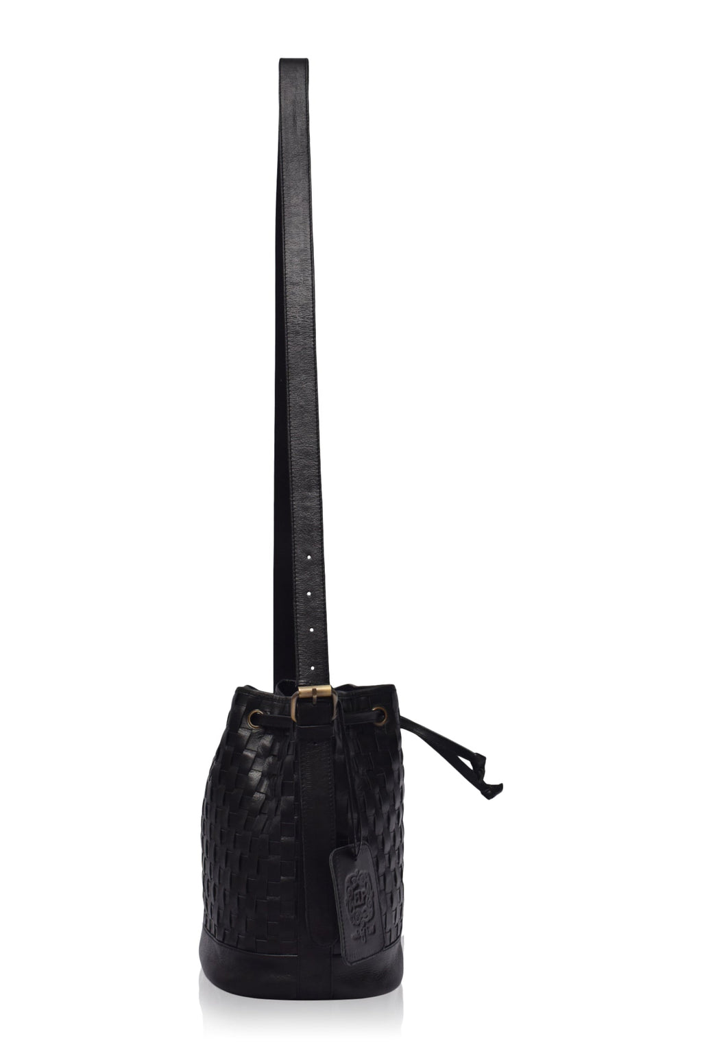 Margo Woven Drawstring Bag - Leather bag at Dealshubindia
