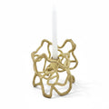Organic Abstract Candle Holder - Electro-formed Sculptural Taper Candle Stand | Gold, Silver or Antique Finish