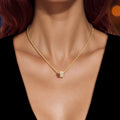 Luxurious Jewellery Gold Silver Chain Rhinestone Cylinder Necklace Accessories