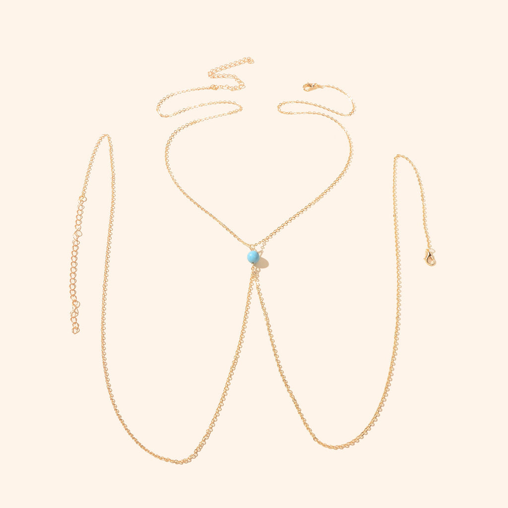 Gold Bra Body Chain Bikini Harness Necklace Body Jewellery Beach Accessories
