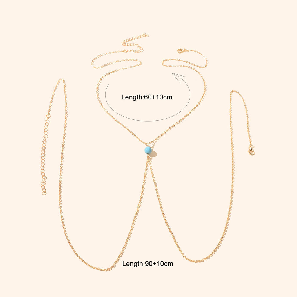 Gold Bra Body Chain Bikini Harness Necklace Body Jewellery Beach Accessories