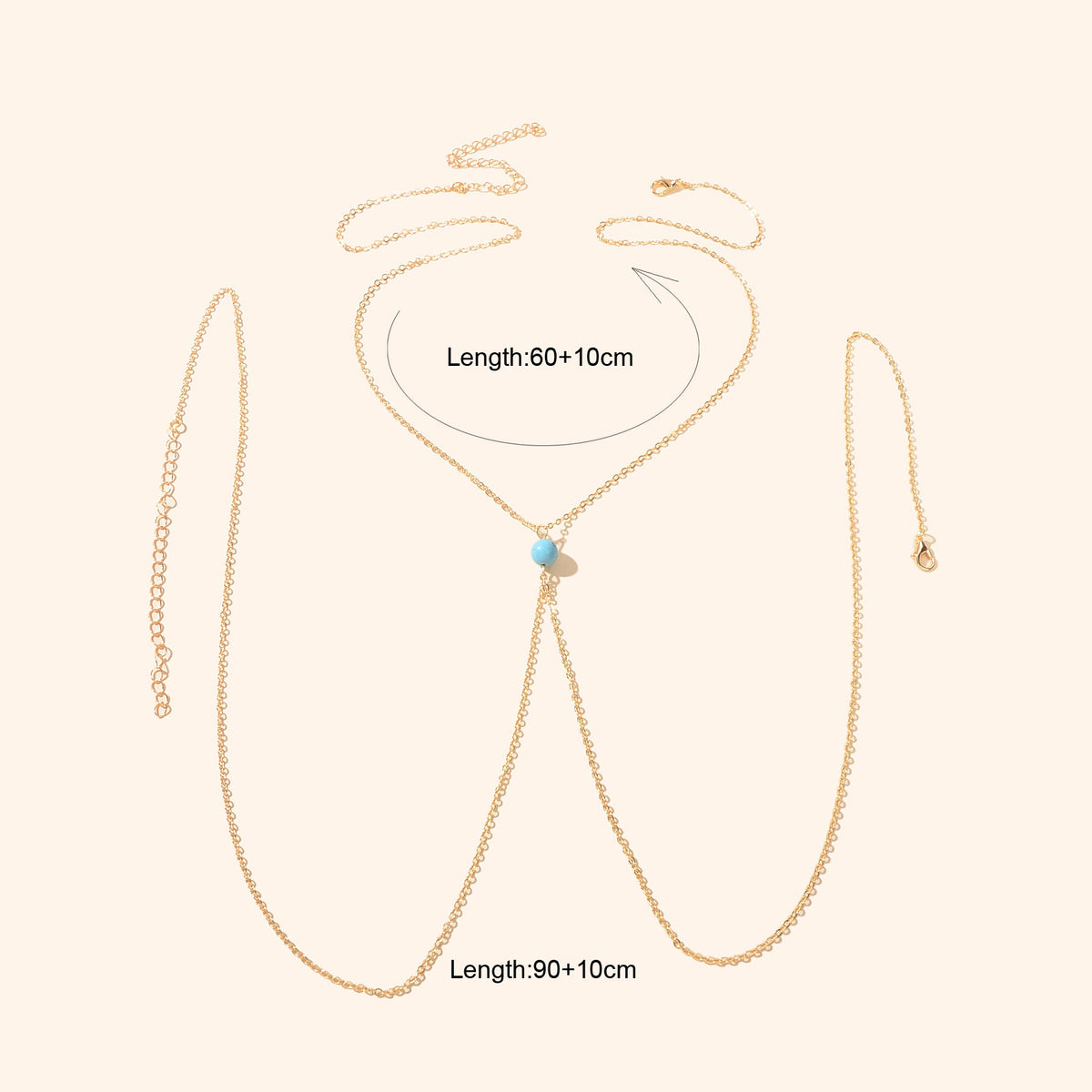 Gold Bra Body Chain Bikini Harness Necklace Body Jewellery Beach Accessories