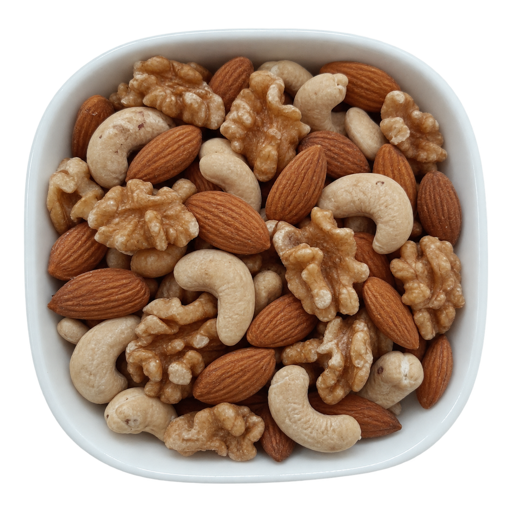 Mixed Almonds, Cashew Nuts and Walnuts – Natural Organic Premium-quality + Free sample!