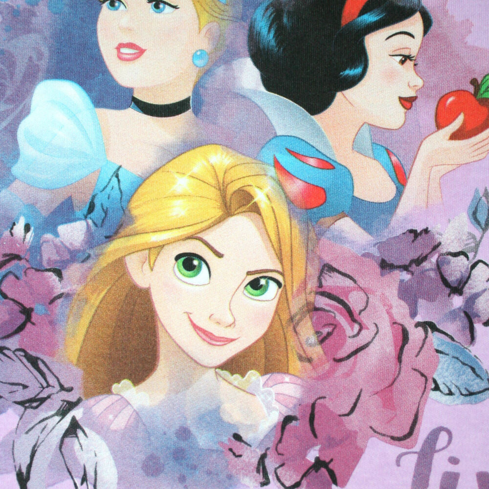 Téli pamut gyerek pizsama - Disney Hercegnők - világosrózsaszín - 110