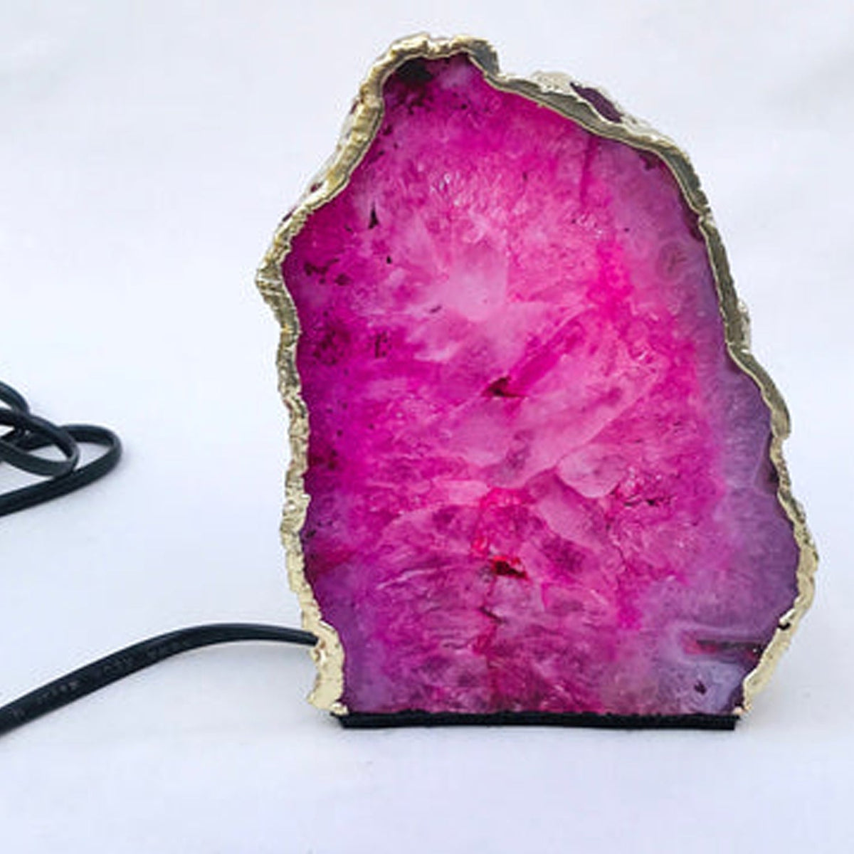 Pink Agate Bookends
