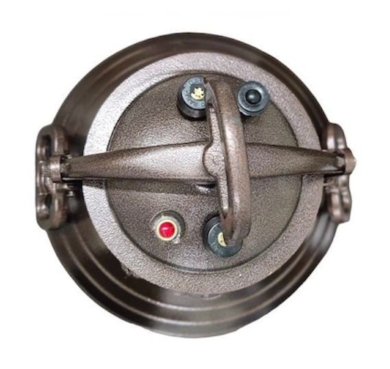 Afghan Asian Pressure Cooker Cauldron Kazan 8 to 30 L – Aluminium Traditional Pot with Two Washers for Cooking and Recipes