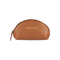 RB1089S | Pochette a Mezzaluna Made in Italy in Vera Pelle grana Dollaro. Colore Cognac - Accessorio at Dealshubindia