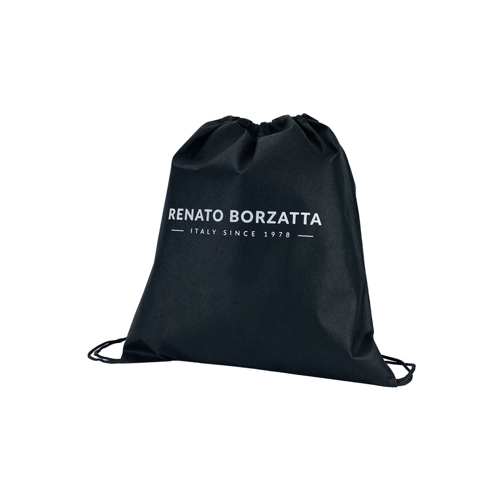 RB2002A | Nylon/Vera Leather Shoulder Bag, with light grain. Zipper closure and adjustable shoulder strap - Black color - Size: 15.5 x 21 x 7 cm. Packaging: Non-Woven Fabric Bag - Bag at Dealshubindia