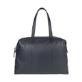 RB2004D | Shopping Bag Convertible to Trunk made of genuine full grain leather, dollar/light grain. Double handles. Blue color. Dimensions: 43 x 36 x 14 cm. Packaging: Non-Woven Fabric Bag. - Bag at Dealshubindia