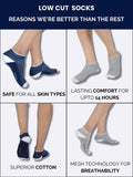 Cozy ribbed ankle socks ideal for all seasons, providing a soft feel.