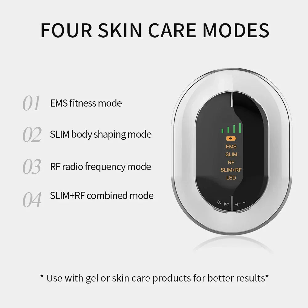 4-in-1 Cordless Electric Body Sculpting Vibration Device Anti-Cellulite White