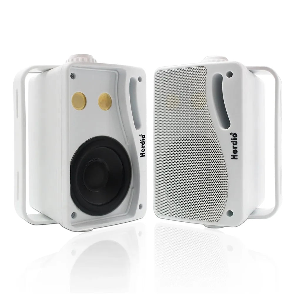 2PCS Passive Wall-Mount Speakers White - Speakers at Dealshubindia