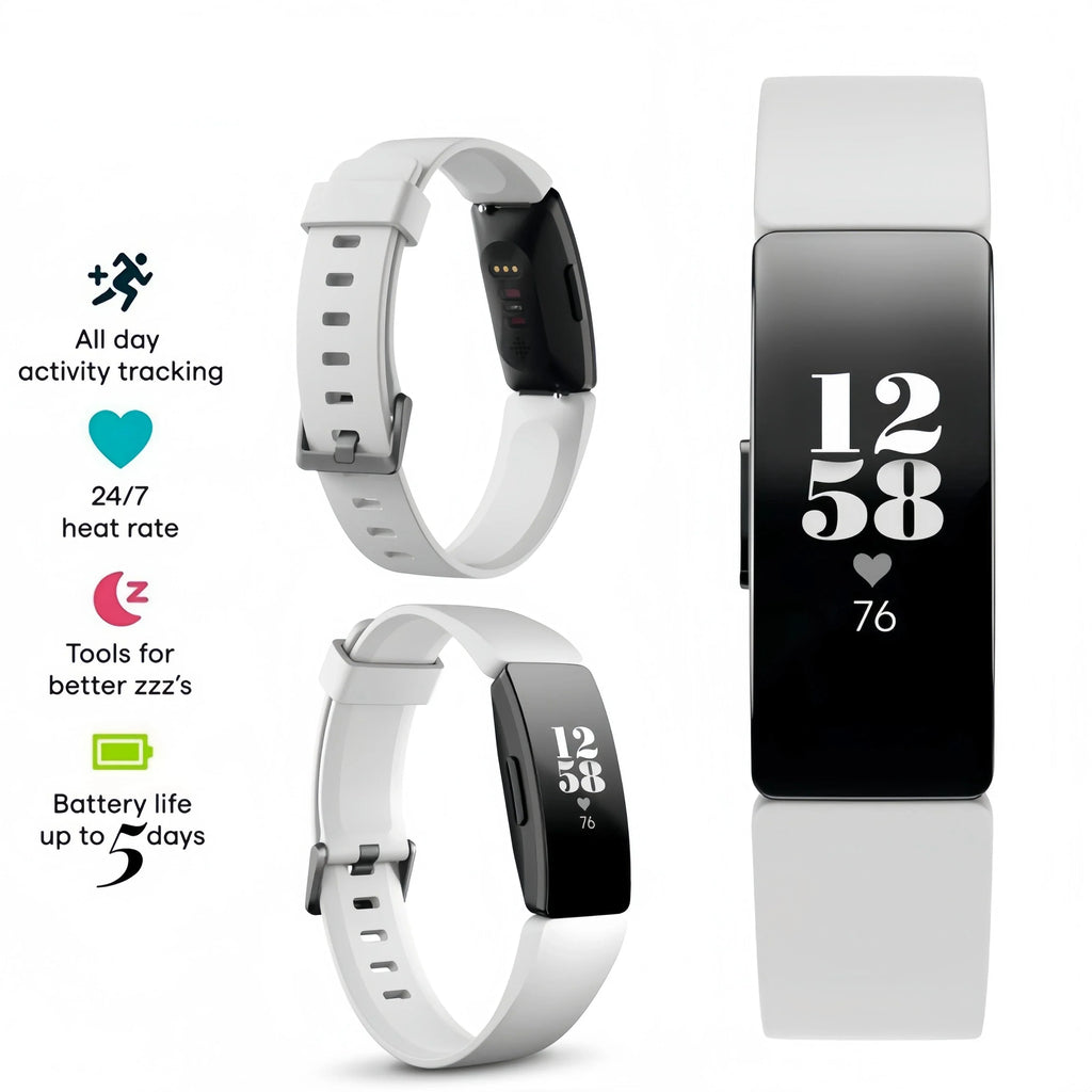 Health Fitness Tracker Sports Bracelet White - Fitness equipment at Dealshubindia
