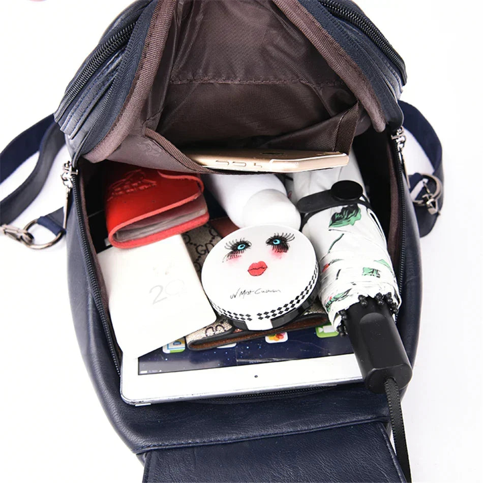 Travel Backpack Women Shoulder School Bag (Blue) - Luggage & Bags > Backpacks at Dealshubindia