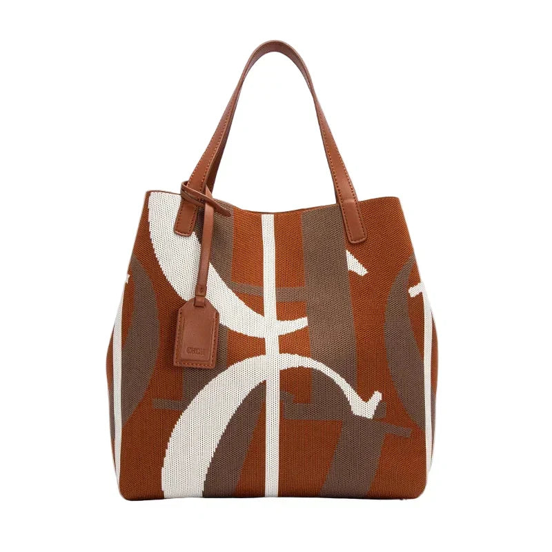 Womens Large Capacity PU Shoulder Bag (Style11) - Apparel & Accessories > Handbags, Wallet's & Cases > Handbags > Shopper Bags at Dealshubindia