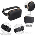 Women Waist Bag Waterproof Crossbody Chest Fanny Pack (Black) - Luggage & Bags > Fanny Packs at Dealshubindia