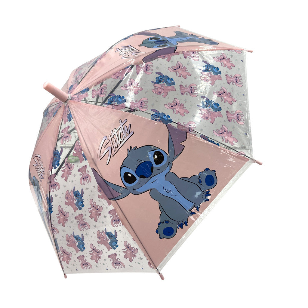Disney Stitch semi-automatic umbrella - 68cm - Pink