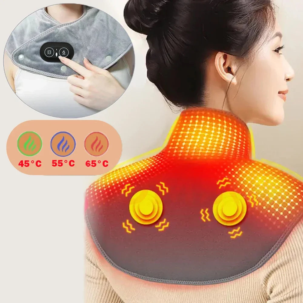 Electric Neck Shoulder Vibration Device Grey