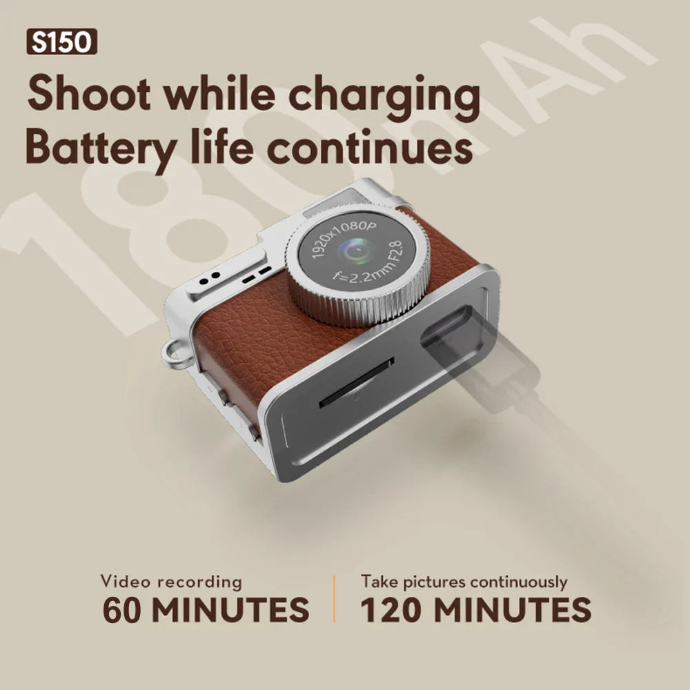 Mini Retro Digital Camera Brown - Digital Cameras at Dealshubindia