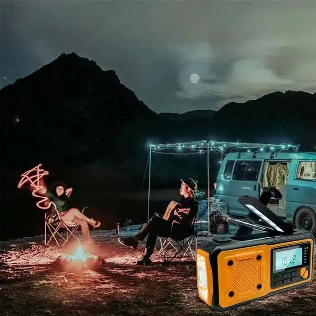Emergency Hand Crank Solar Radio Yellow - Radios at Dealshubindia