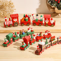Rustic Wooden Train Christmas Ornament – Festive Merry Christmas Decoration - Home & Garden > Decor at Dealshubindia